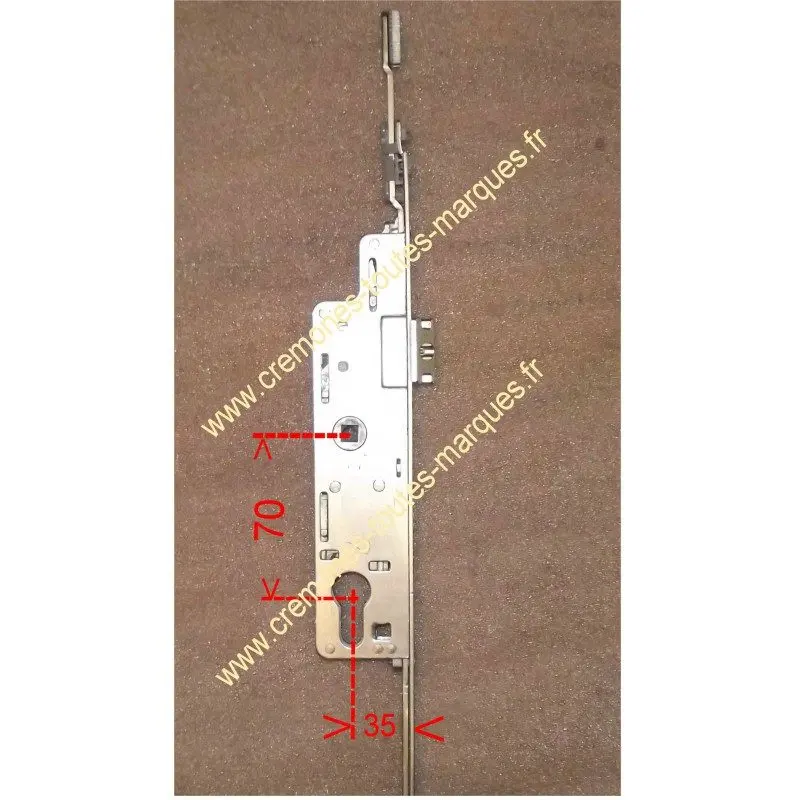 Serrure roto ajustable haut - axe 35 mm